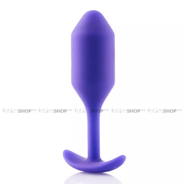 Анальная пробка b-Vibe Snug Plug 2, фиолетовая