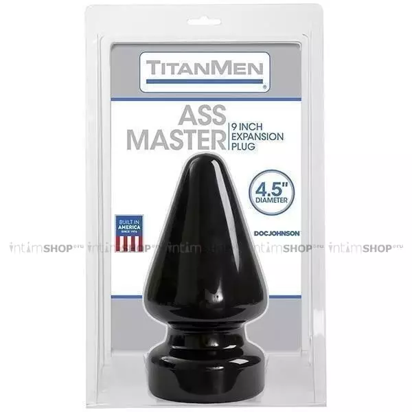 Анальная пробка Doc Johnson TitanMen® Tools Butt Plug 4.5