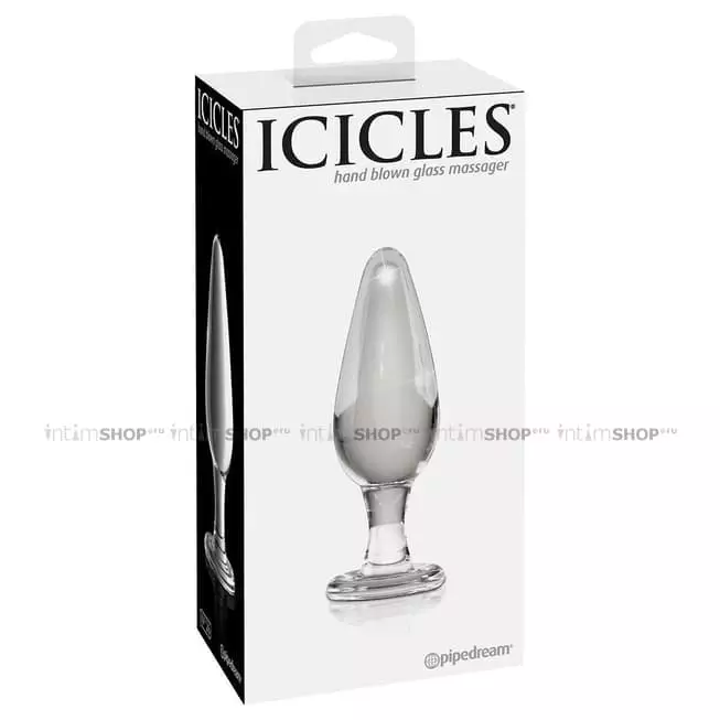 Анальная пробка из стекла Pipedream Icicles, бесцветный