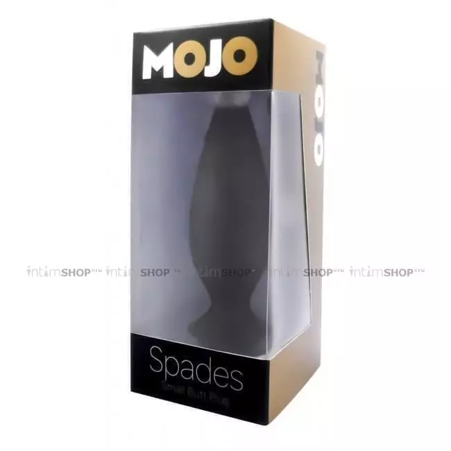 Анальная пробка Seven Creations Mojo Spades L, черная