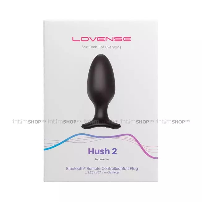 Анальная вибропробка Lovense Hush 2 L, черная