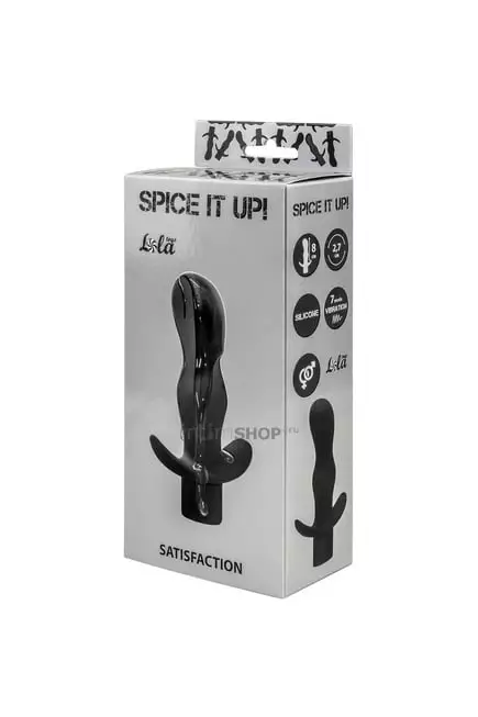 Анальная вибропробка Satisfaction Lola Toys Spice It Up, черный