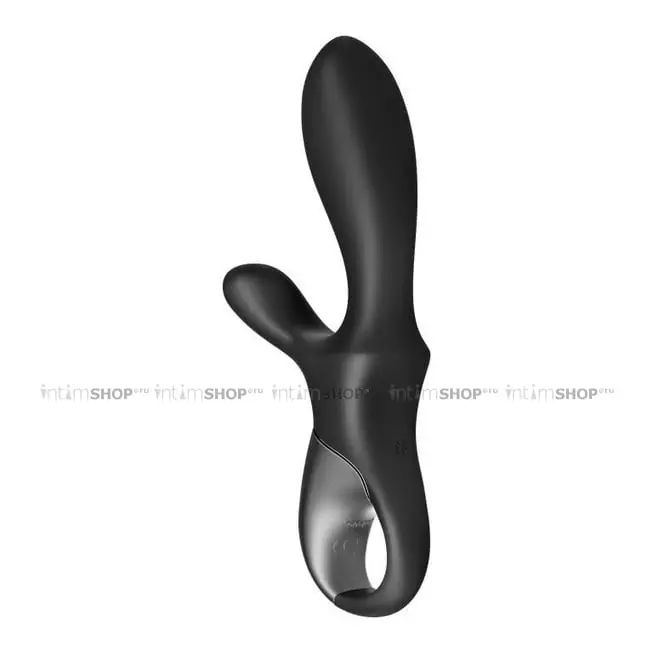 Анальный вибратор с нагревом и стимулятором промежности Satisfyer Heat Climax +, черный