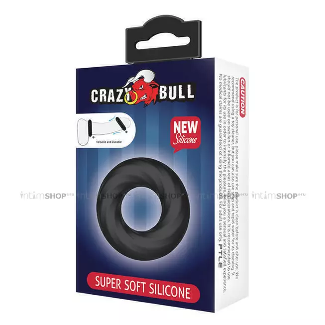 Baile Crazy Bull Super soft Эластичное эрекционное кольцо Baile