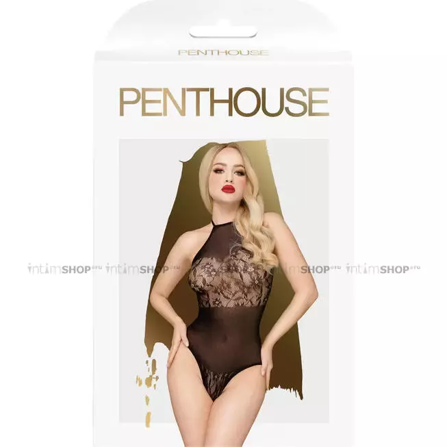 Боди Penthouse Blooming era XL, черное