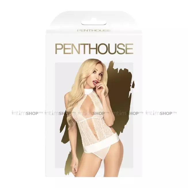 Боди Penthouse Perfect Lover, белый, L/XL