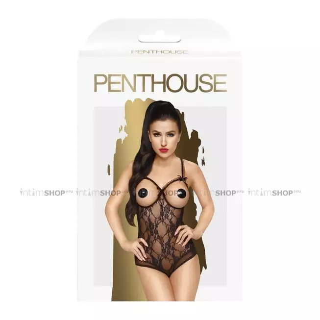 Боди Penthouse Turned On, черный, S/M