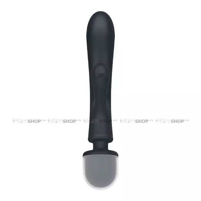 Двухсторонний вибромассажер-кролик Satisfyer Triple Lover, темно-серый