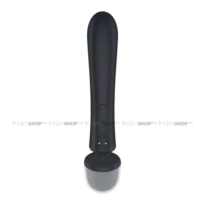 Двухсторонний вибромассажер-кролик Satisfyer Triple Lover, темно-серый