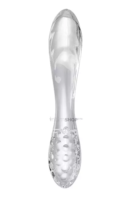 Двусторонний фаллоимитатор Satisfyer Dazzling Crystal 1 18.5 см, бесцветный