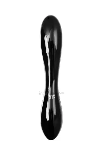 Двусторонний фаллоимитатор Satisfyer Dazzling Crystal 1 18.5 см, черный