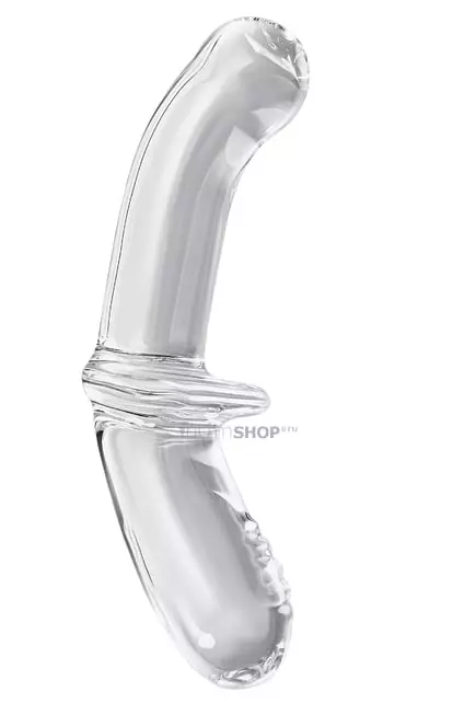 Двусторонний фаллоимитатор Satisfyer Double Crystal 19.5 см, бесцветный