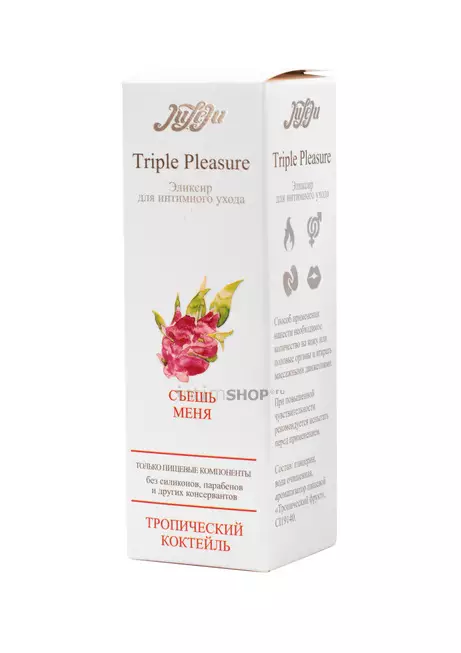 Эликсир Juleju Triple Pleasure Тропический коктейль для интимного ухода, флакон, 130 мл