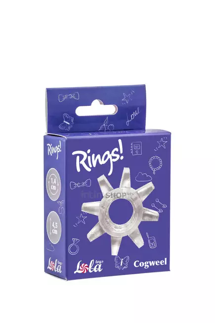 Эрекционное кольцо Rings Cogweel, бесцветный