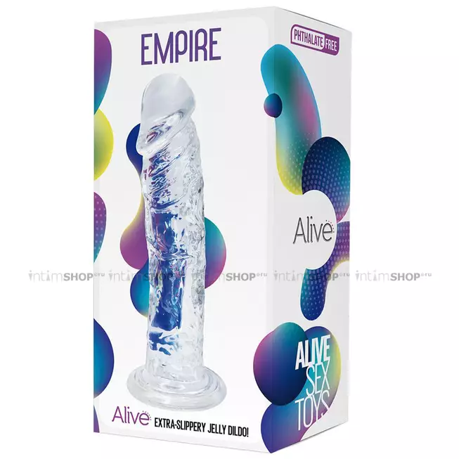 Фаллоимитатор Adrien Lastic Alive Empire 19.3 см, бесцветный