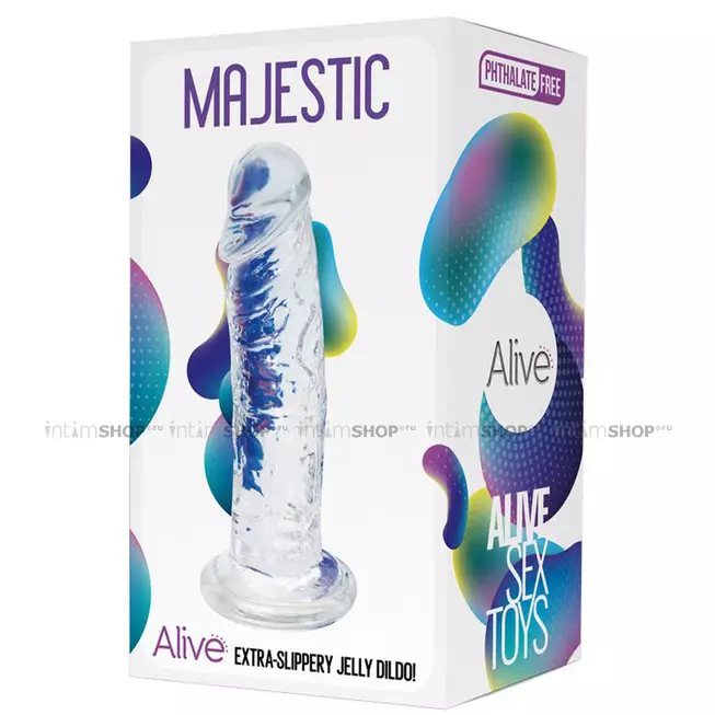 Фаллоимитатор Adrien Lastic Alive Majestic 14.7 см, бесцветный