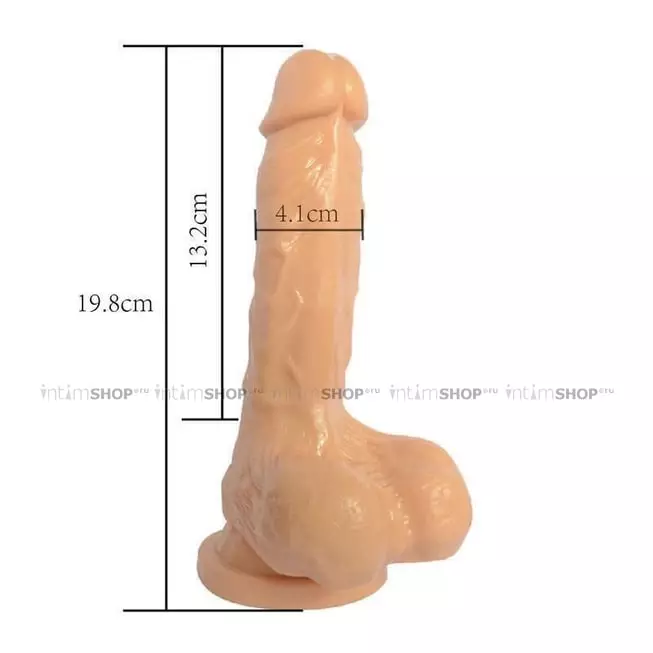 Фаллоимитатор Aphrodisia Carved Dong, 19,8 см, телесный