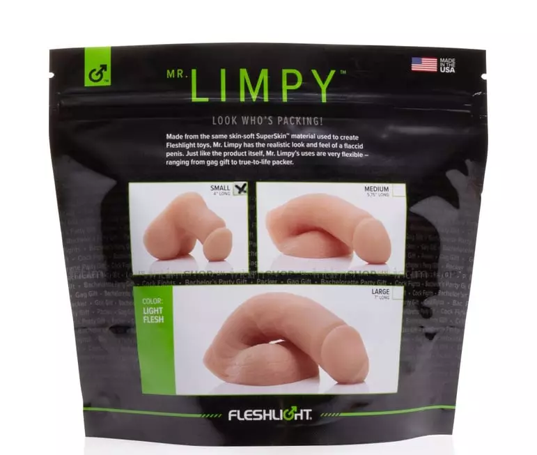 Фаллоимитатор мягкий Fleshlight Mr. Limpy Small 12.2 см, телесный