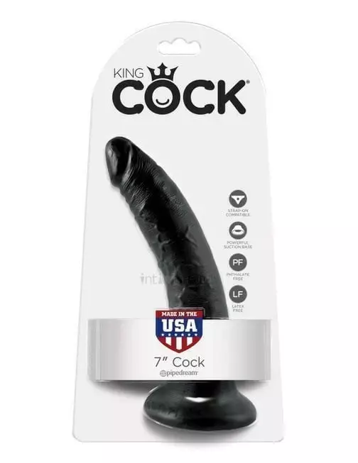 Фаллоимитатор на присоске PipeDream King Cock 17.8 см, чёрный