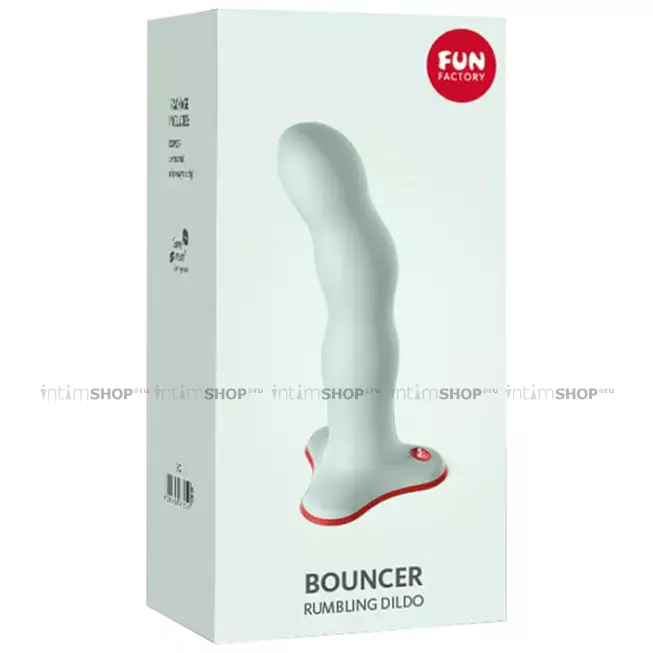 Фаллоимитатор с переменным центром тяжести Fun Factory Bouncer 18.5 см, зеленый