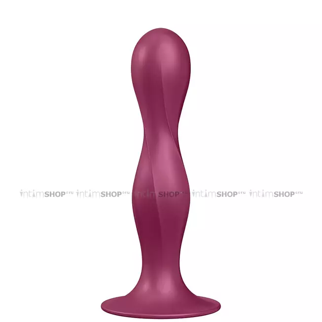 Фаллоимитатор с переменным центром тяжести Satisfyer Double Ball-R, бордовый