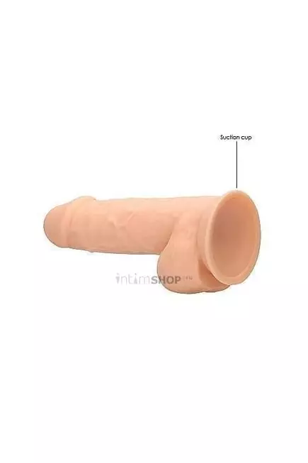 Фаллоимитатор Shots Dildo With Balls 22.8 см, телесный