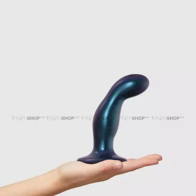 Фаллоимитатор Strap-on-me Dildo Plug Snaky M 16.5 см, синий металлик