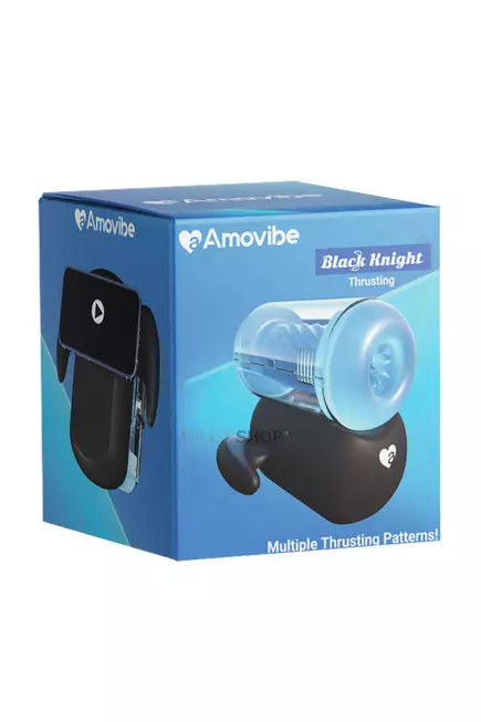 Фрикционный мастурбатор Amovibe Black Knight, чёрный