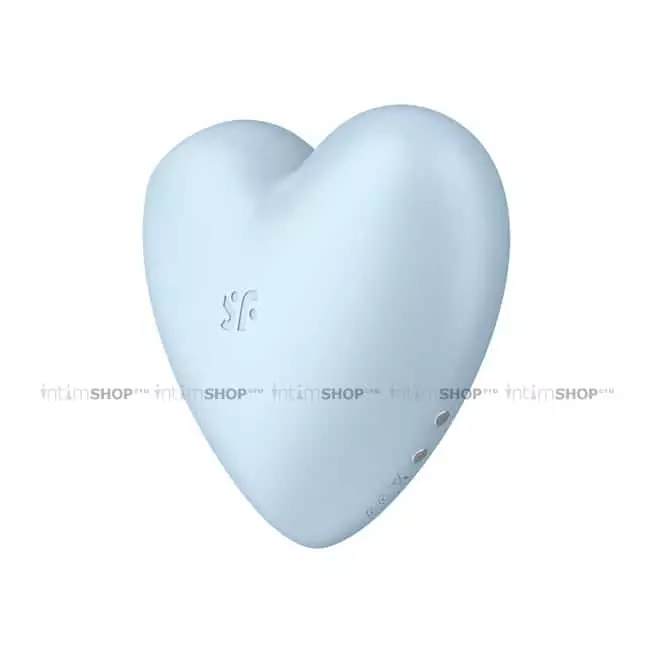 Клиторальный стимулятор с вибрацией Satisfyer Cutie Heart, голубой