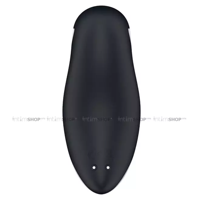 Клиторальный стимулятор с вибрацией Satisfyer Orca, чёрно-белый