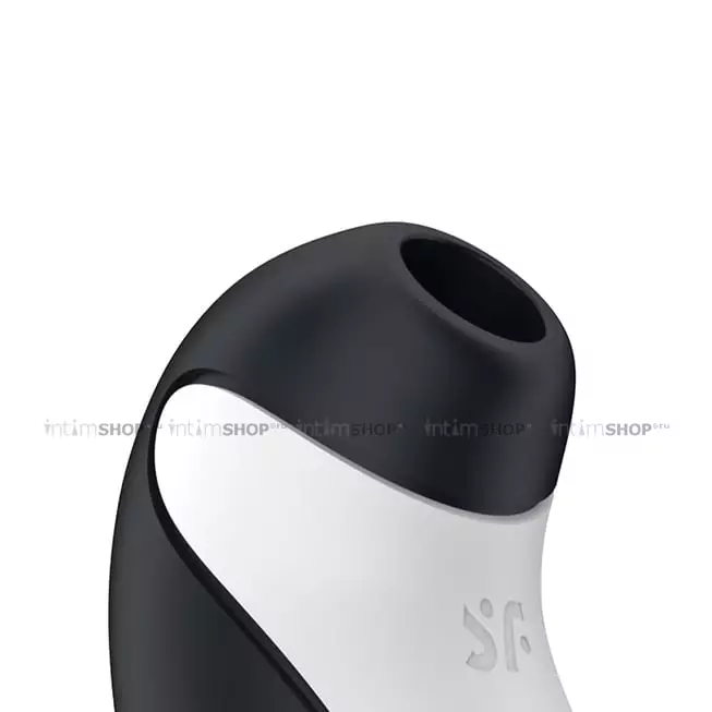 Клиторальный стимулятор с вибрацией Satisfyer Orca, чёрно-белый