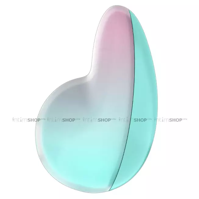 Клиторальный стимулятор с вибрацией Satisfyer Pixie Dust, бирюзово-розовый