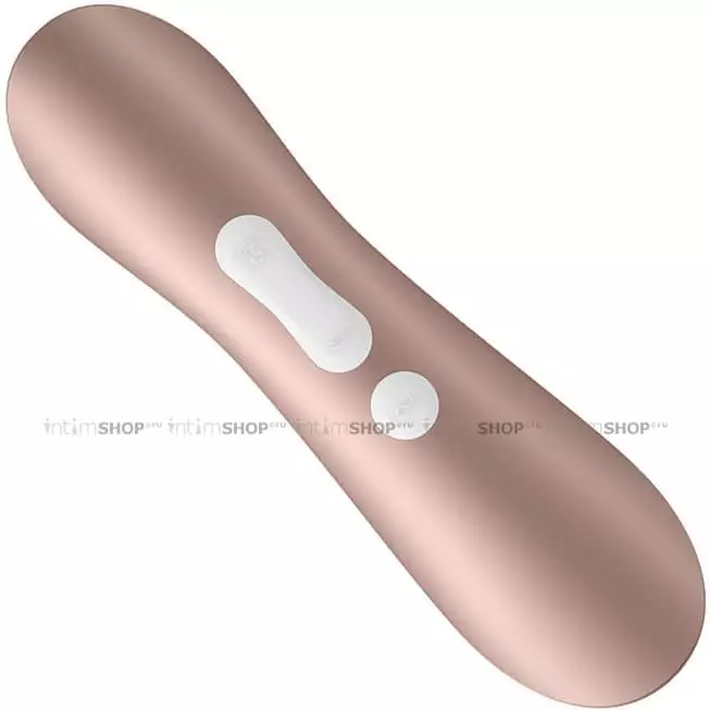 Клиторальный стимулятор с вибрацией Satisfyer Pro 2 +, нежно-розовое золото