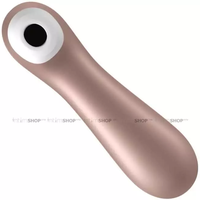 Клиторальный стимулятор с вибрацией Satisfyer Pro 2 +, нежно-розовое золото