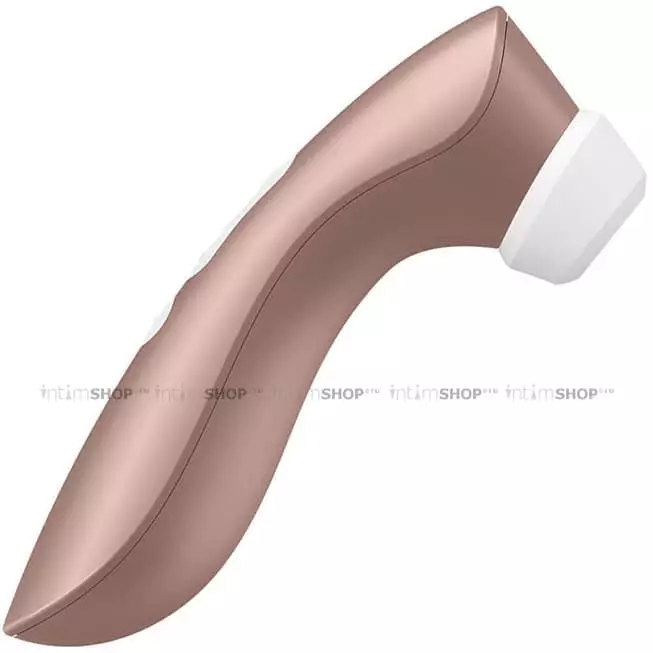 Клиторальный стимулятор с вибрацией Satisfyer Pro 2 +, нежно-розовое золото