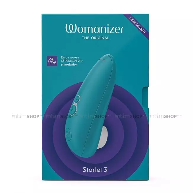 Клиторальный стимулятор Womanizer Starlet 3, бирюзовый