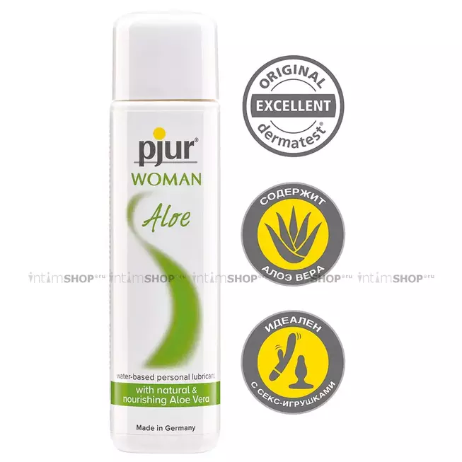 Лубрикант Pjur Woman Aloe на водной основе, 100 мл