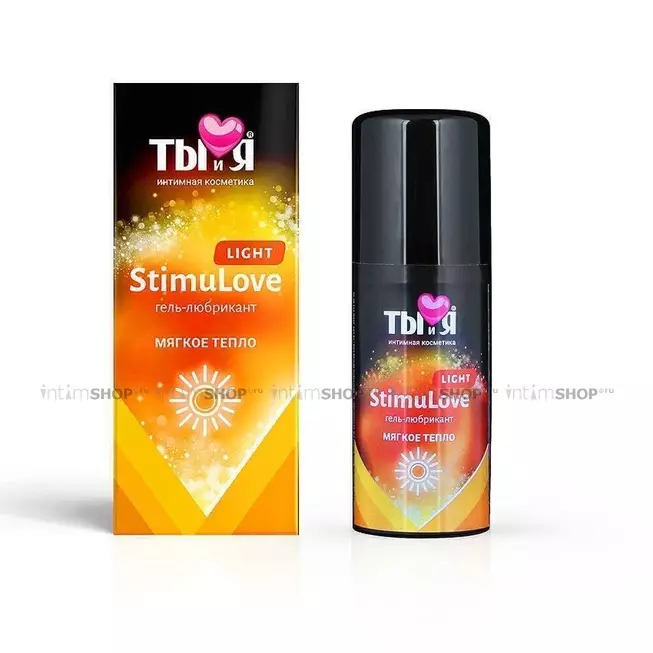 Лубрикант возбуждающий Bioritm ТЫ и Я Stimulove Light на водной основе, 50 мл