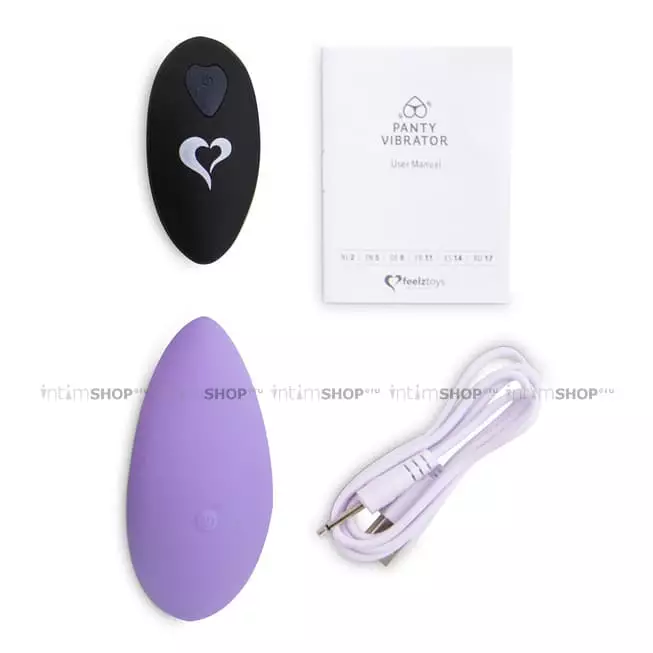 Массажер в трусики FeelzToys Panty Vibe Remote Controlled с пультом ДУ, фиолетовый