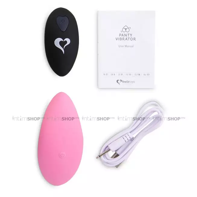 Массажер в трусики FeelzToys Panty Vibe Remote Controlled с пультом ДУ, розовый