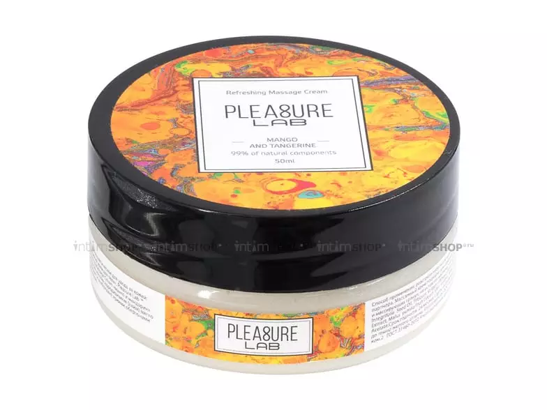 Массажный крем Pleasure Lab Refreshing манго и мандарин, 50 мл