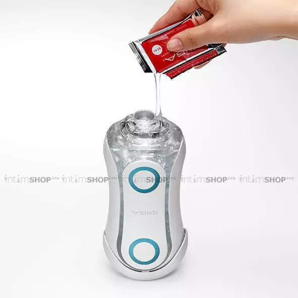 Мастурбатор Tenga Flip Orb Blue Rush, белый