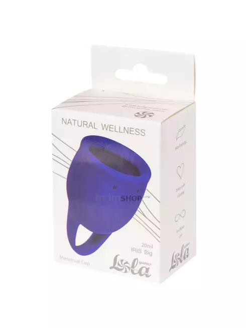 Менструальная чаша Lola Games Natural Wellness Tulip синий, 20 мл