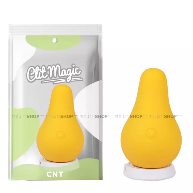 Мини-вибратор CNT Clit Magic Juicy Pear, жёлтый