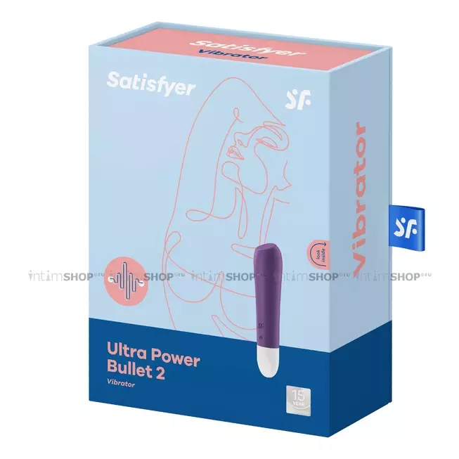 Мини-вибратор Satisfyer Ultra Power Bullet 2, фиолетовый