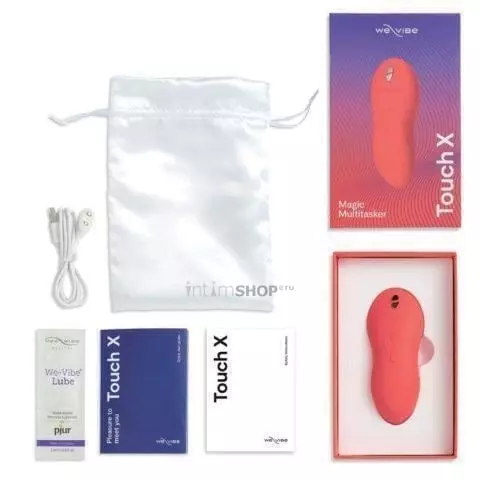 Мини-вибратор We-Vibe Touch X, коралловый