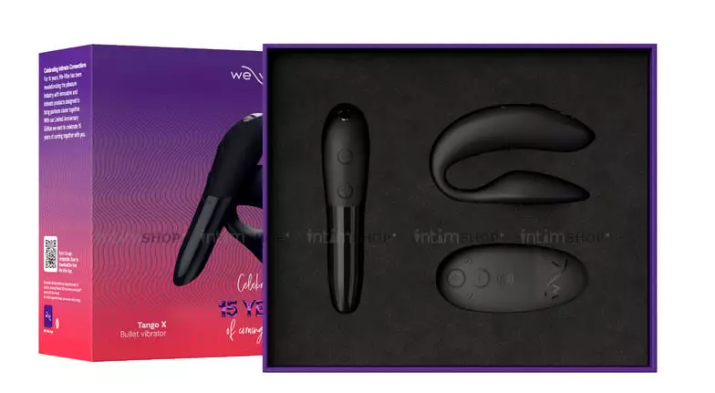 Набор 15 Year Anniversary We-Vibe Sync 2 + Tango X, черный