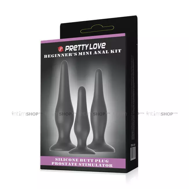 Набор анальных пробок PrettyLove Mini Anal Kit