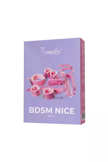 Набор BDSM Eromantica Nice 8 предметов, розовый