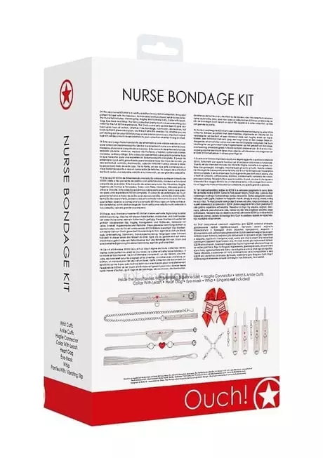 Набор БДСМ Shots Media Ouch! Nurse Pleasure Kit 8 предметов, белый